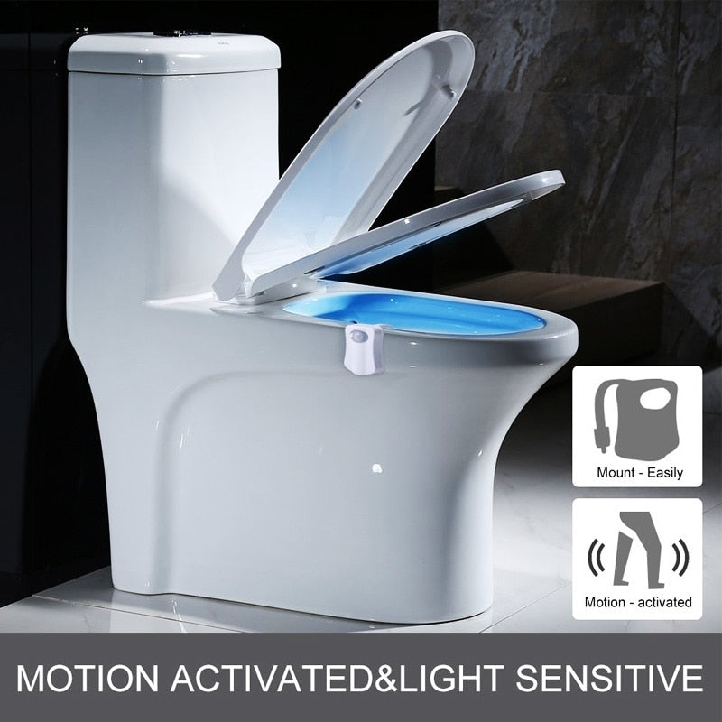 Smart LED Motion Sensor Toilet Seat